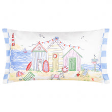 Load image into Gallery viewer, Beach Huts Rectangular Outdoor Cushion Multicolour