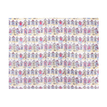Load image into Gallery viewer, Beach Huts Fleece Throw Multicolour