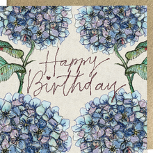 Load image into Gallery viewer, Happy Birthday Hydrangea Card