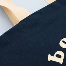 Load image into Gallery viewer, Books & Snacks - Midnight Blue Canvas Tote Bag