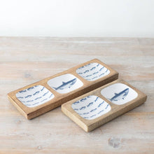 Load image into Gallery viewer, 3 Dish Fish Serving Tray, 30cm