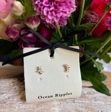 Load image into Gallery viewer, 14ct Gold Plated Cubic Zirconia Climber Earrings

