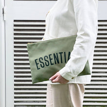 Load image into Gallery viewer, Essentials - Olive Green Extra Large Pouch
