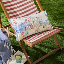 Load image into Gallery viewer, Beach Huts Rectangular Outdoor Cushion Multicolour
