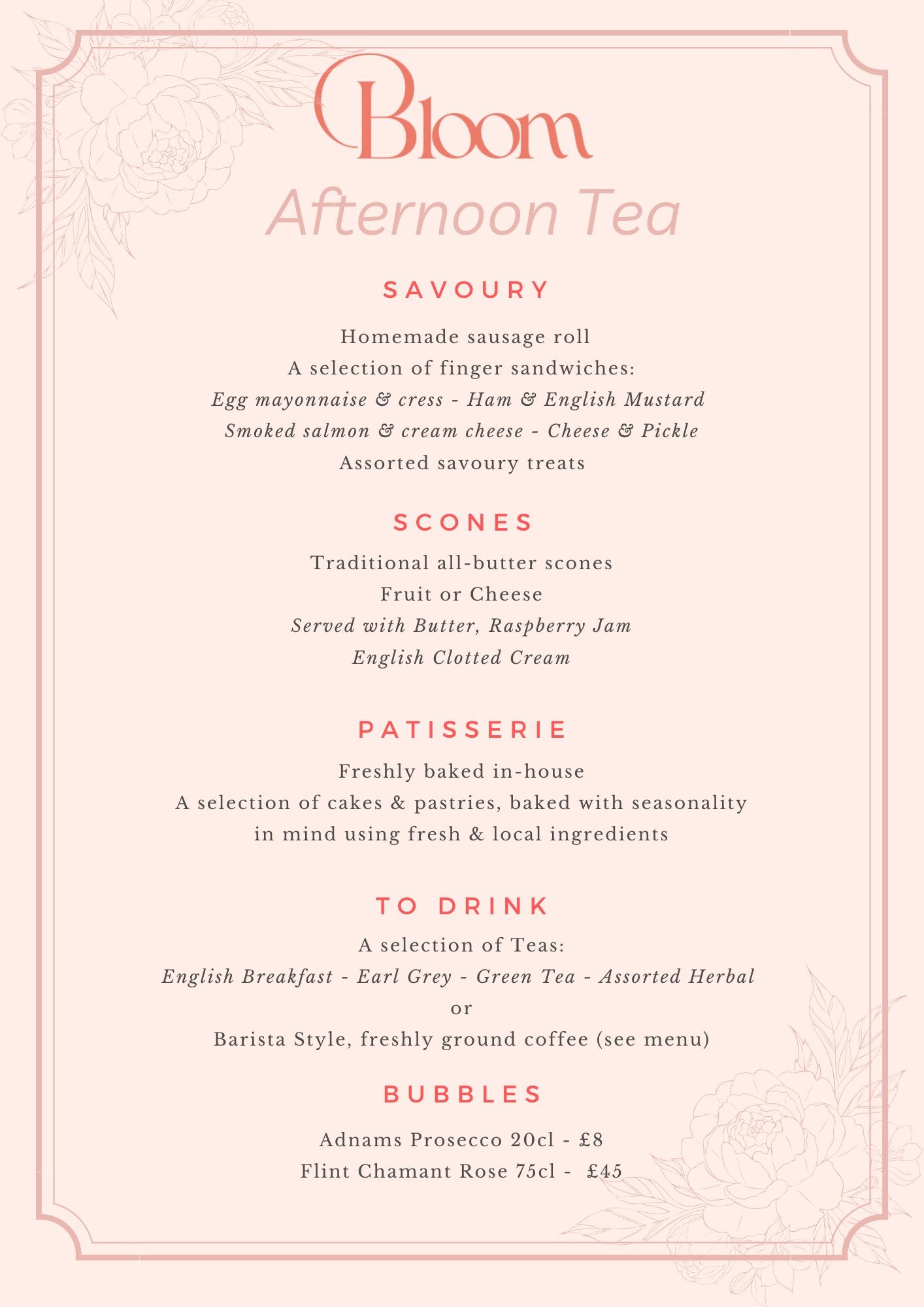 Bloom Afternoon Tea – Bloom Southwold
