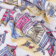 Load image into Gallery viewer, Beach Huts Fleece Throw Multicolour
