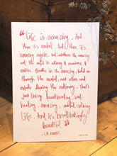 Load image into Gallery viewer, ‘Life Is Amazing’ Quote Art Print/ Greetings Card Design
